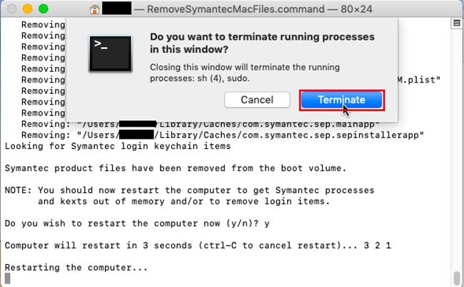 how to uninstall symantec endpoint protection in mac